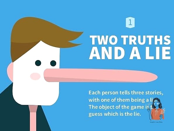 20 Hilarious Ice Breaker Games For Adults You Need to Try Right Now 2 Two Truths and a Lie, Party Edition