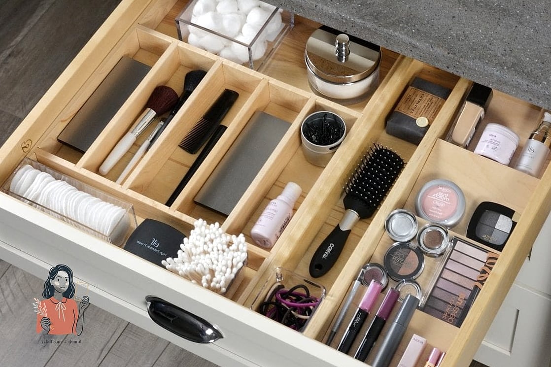 21 Amazing Bathroom Vanity Organization Tips to Try This Weekend 3 Use Drawer Dividers to Stop the Jumble