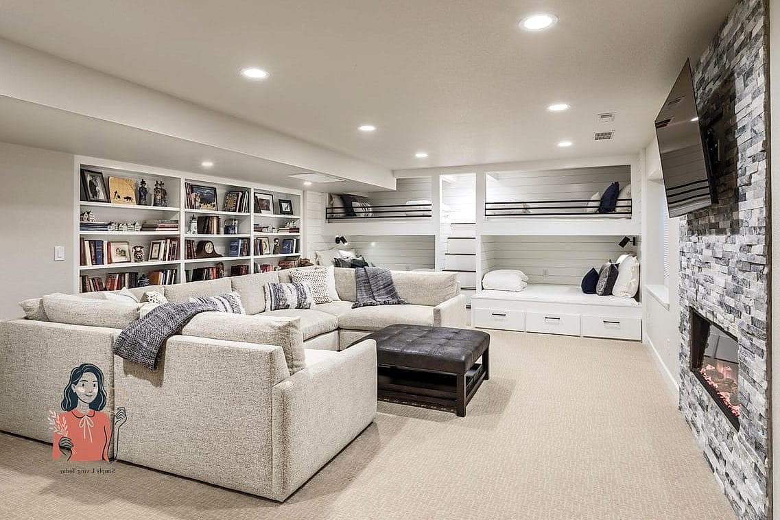 25 Brilliant Basement Organization Tips to Reclaim Your Space 24 Use Furniture With Built-In Storage