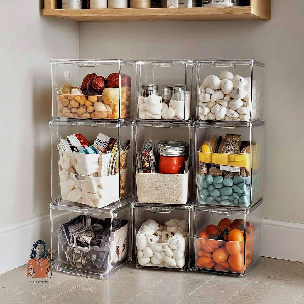 Use Stackable Storage Cubes for a Modular Closet