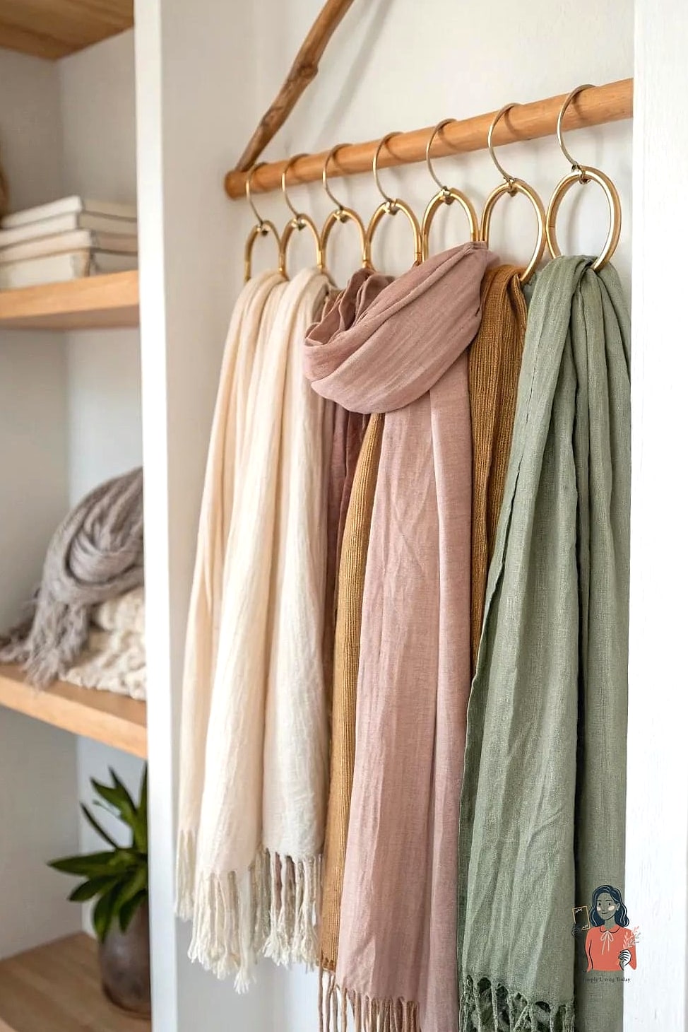 Use a Vertical Scarf and Belt Organizer