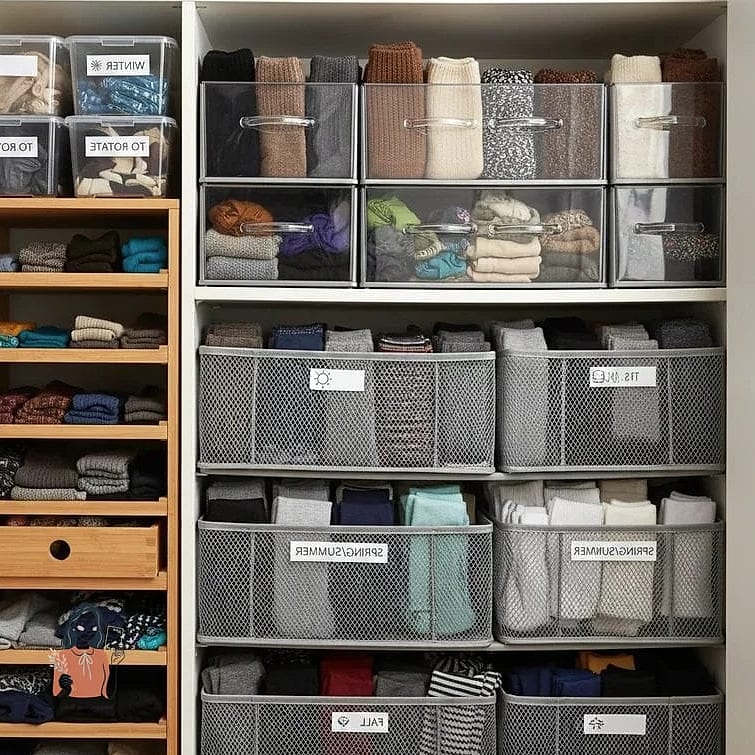 30 Genius Sock Storage That Will Change Your Life 10 Vertical File-Style Sock Storage