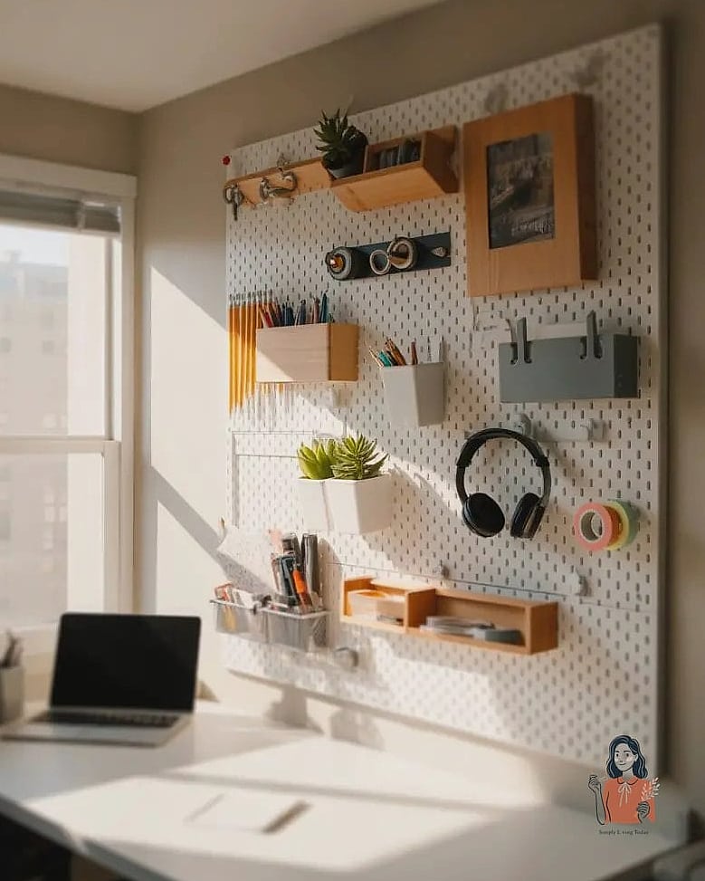 Vertical Pegboard Tool Strips