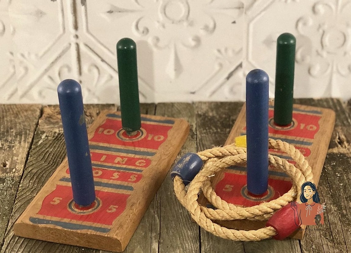 Vintage Croquet Ring Toss