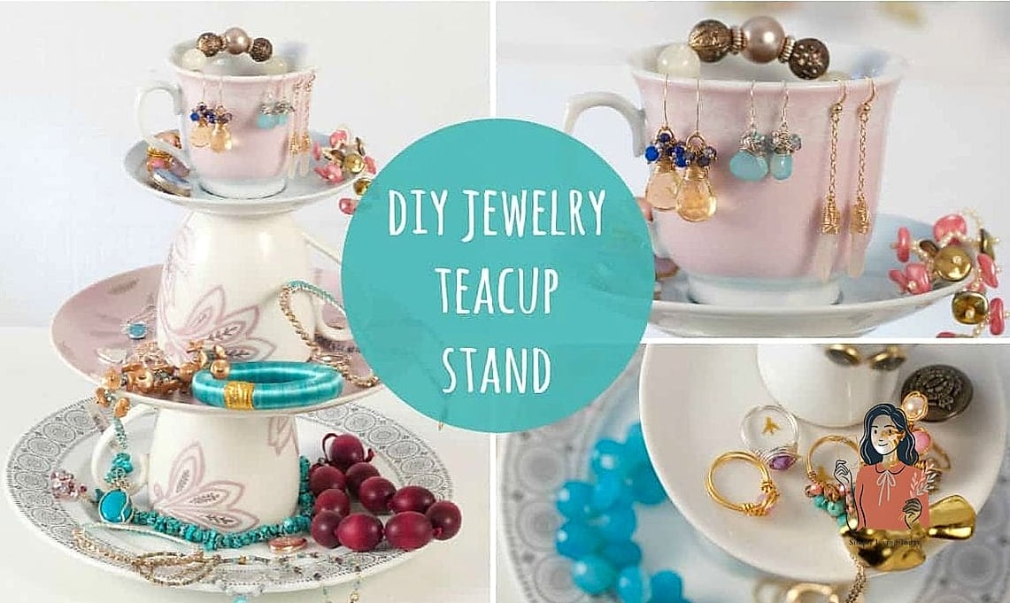 Vintage Teacup Ring Holder