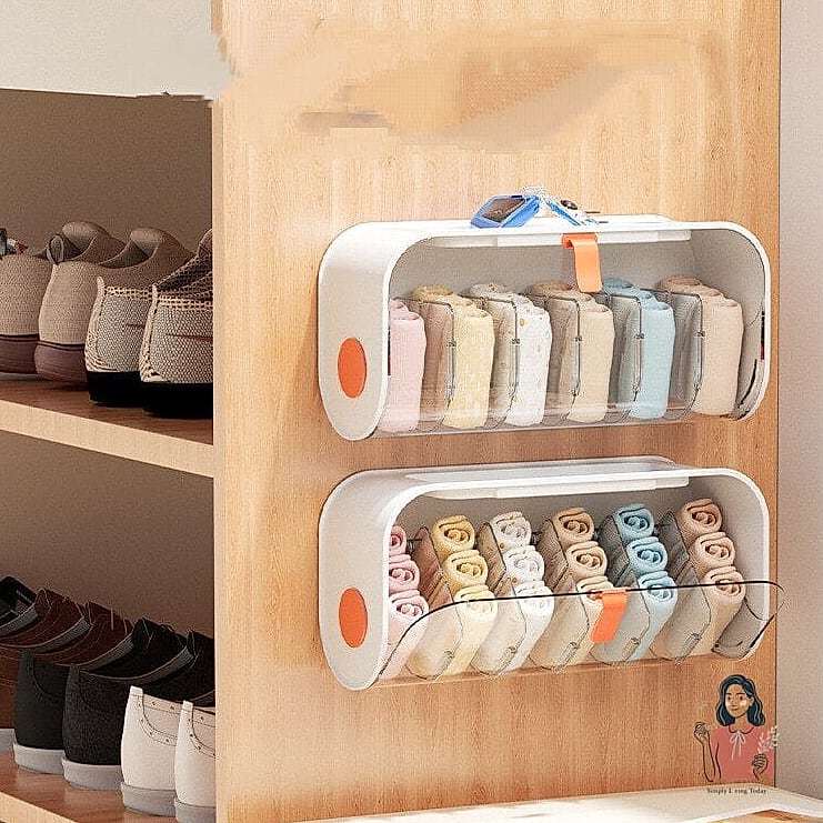30 Genius Sock Storage That Will Change Your Life 21 Wall-Mounted Cubby Shelves