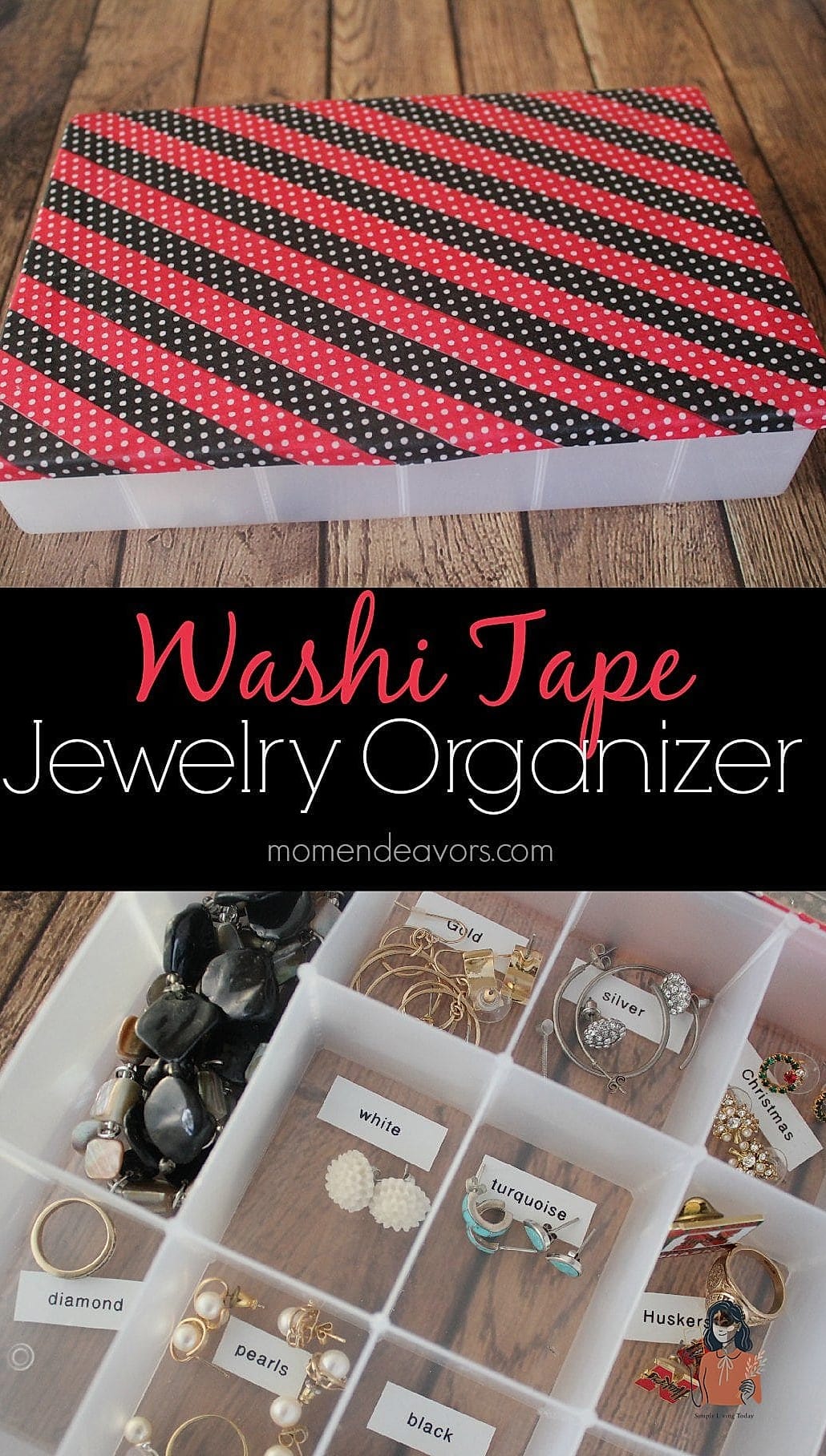 Washi Tape Labeled Jars