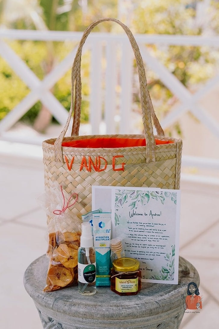 Welcome Bag Basket Display