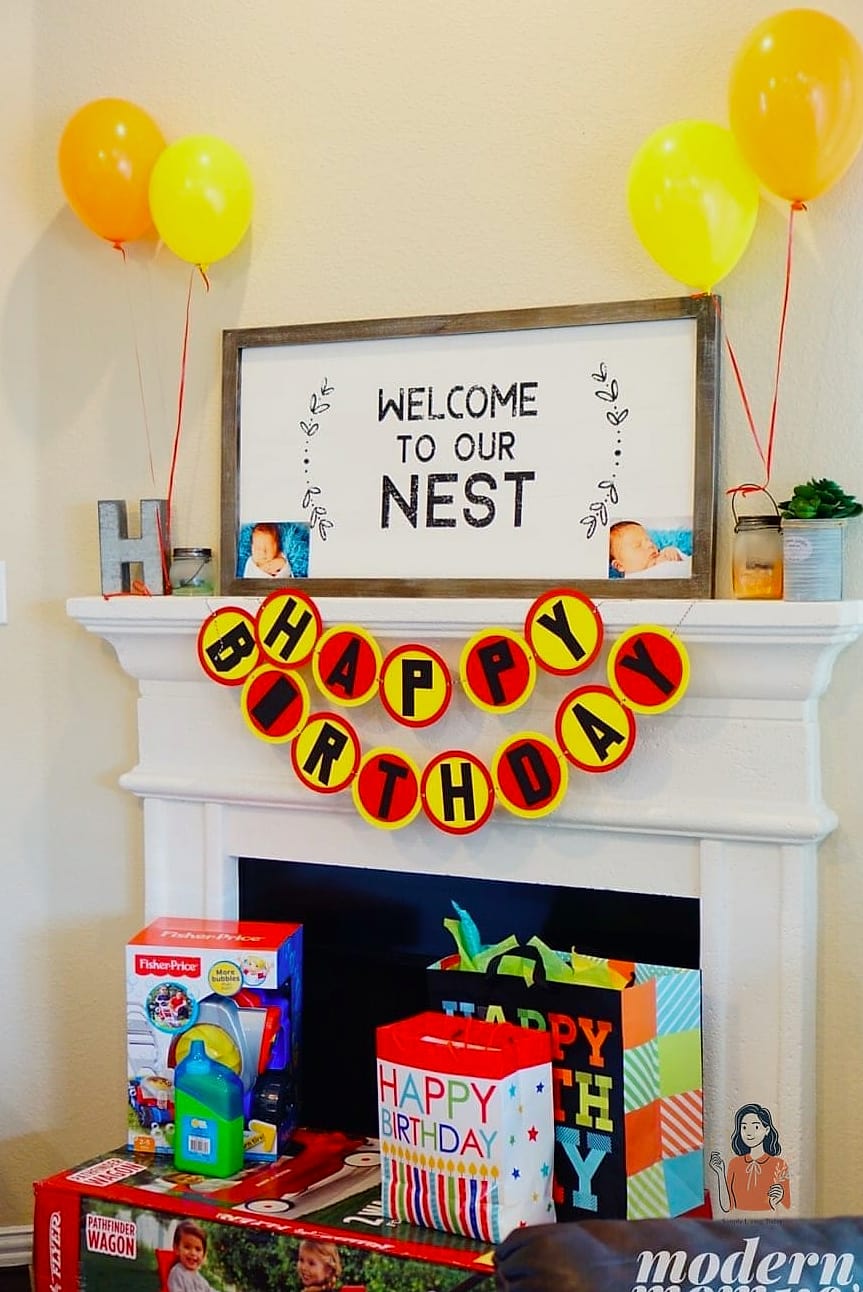 25 Incredible Party Decorations Worth Stealing Right Now 13 A Welcome Sign With a Personal Message