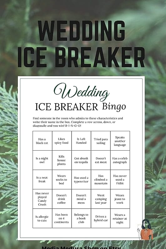 20 Hilarious Ice Breaker Games For Adults You Need to Try Right Now 12 Who Am I, Wedding Edition