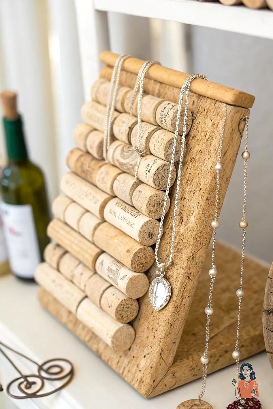 Wine Cork Earring Board
