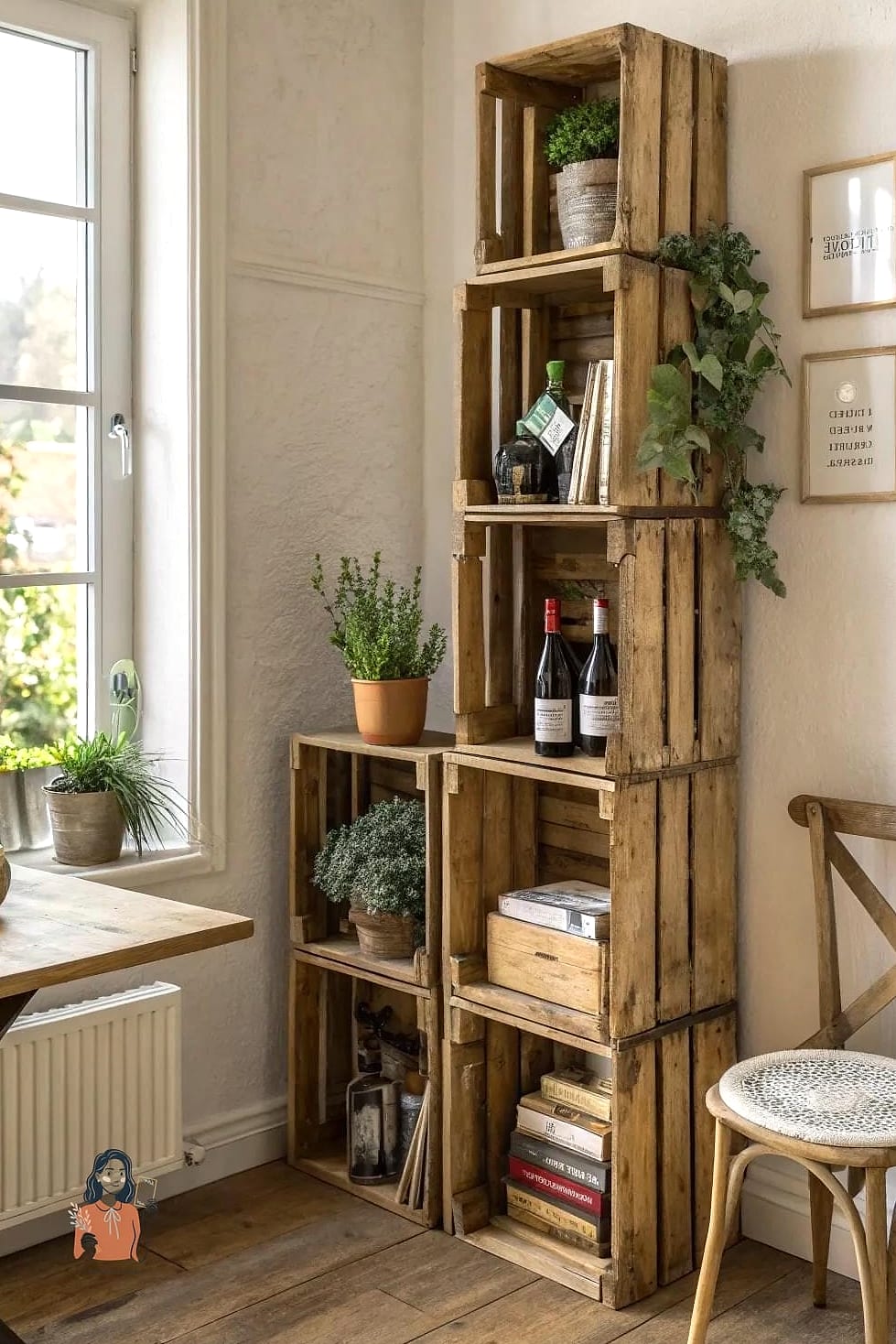 21 Clever Diy Bookshelf On a Budget 12 Wine Crate Bookshelf