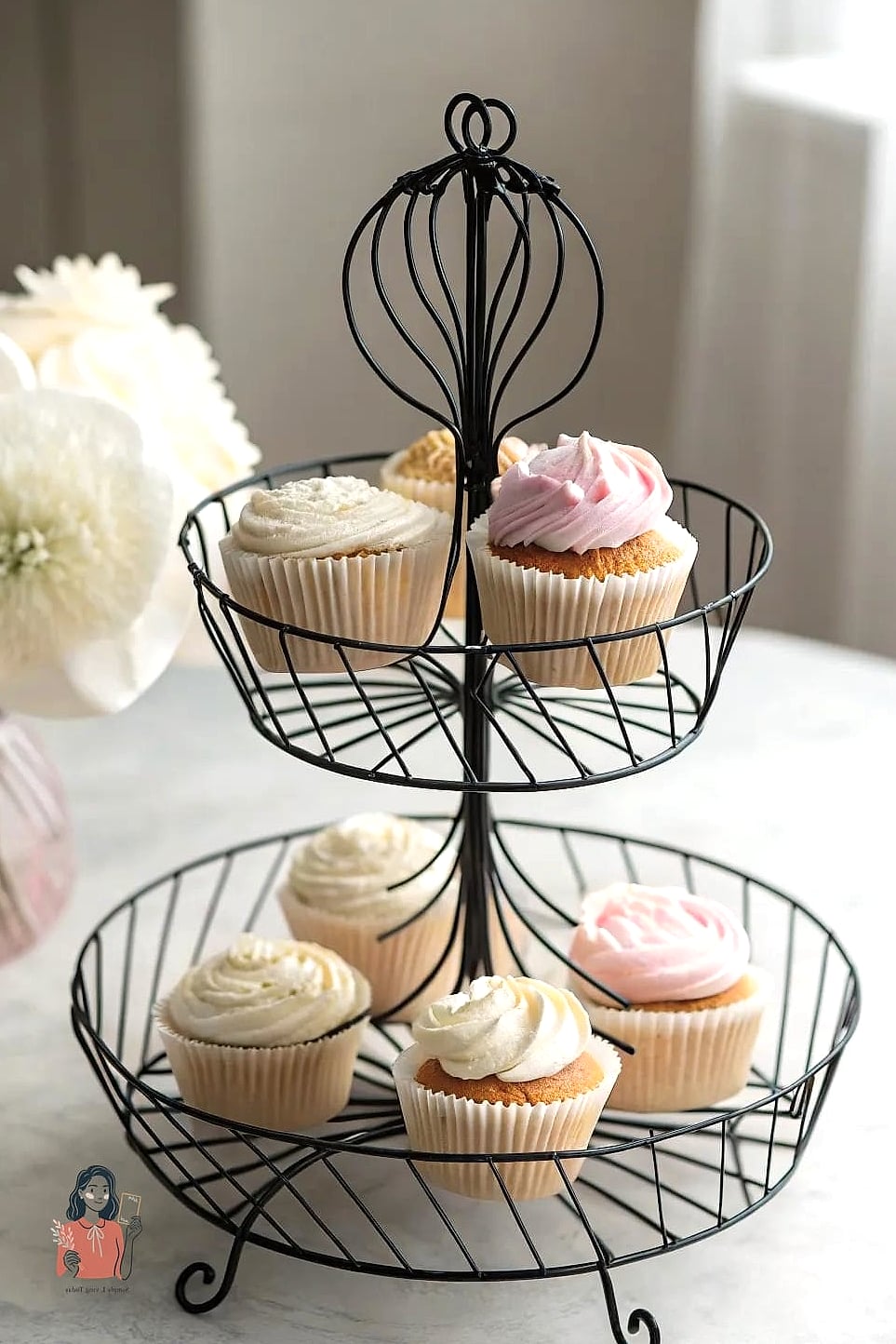 30 Simple Diy Cupcake Stand That Are Going Viral on Pinterest 8 Wire Basket Tiered Stand