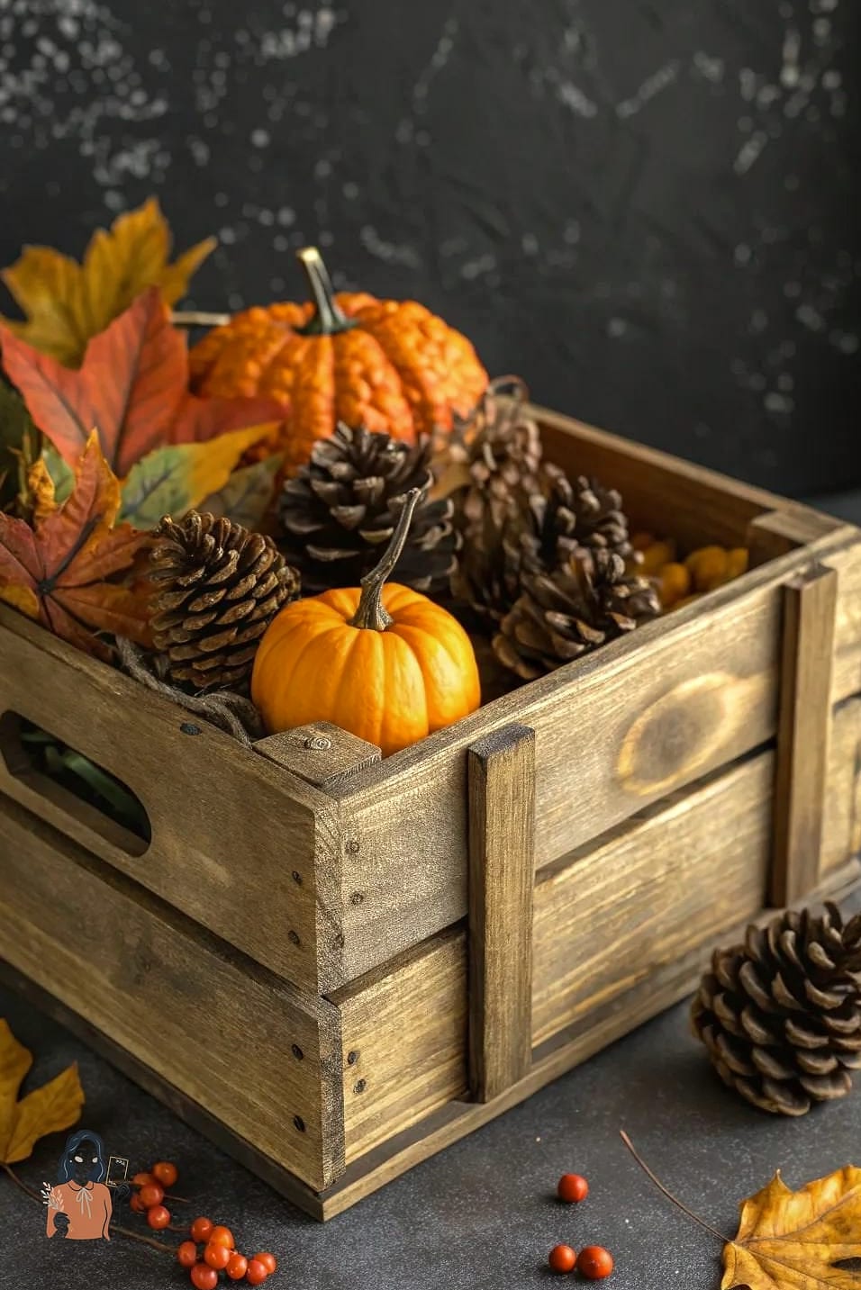 Wooden Crate Centerpiece