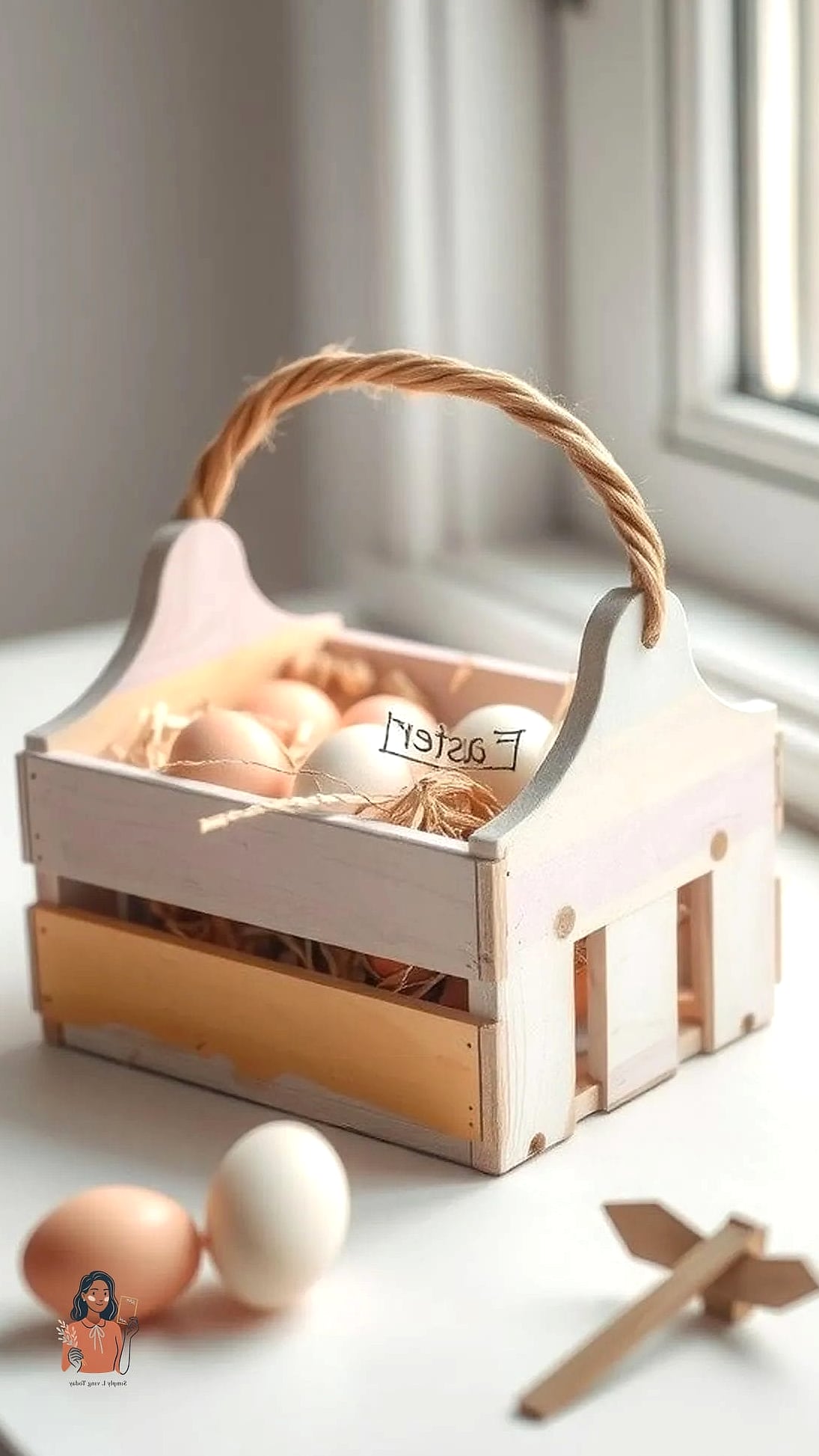 29 Amazing Diy Easter Basket That Will Transform Your Space 3 Wooden Crate Centerpiece Basket