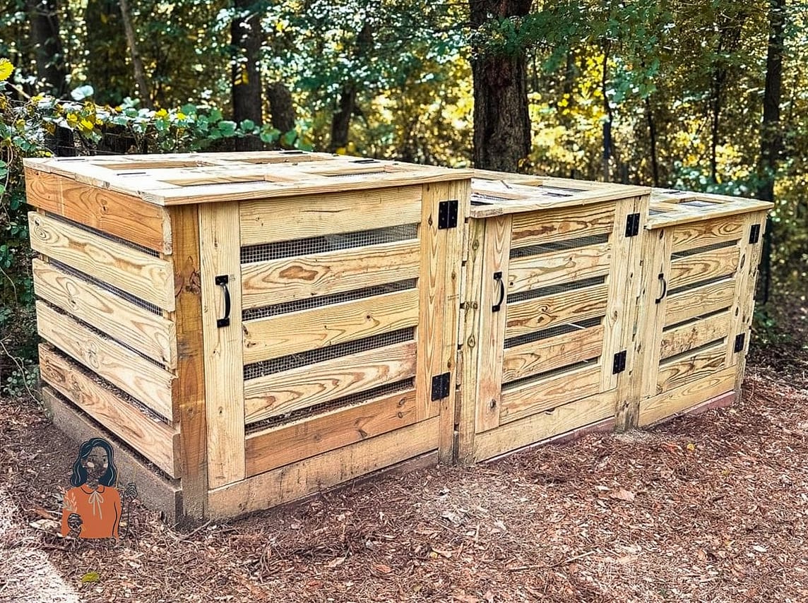 21 Amazing Diy Compost Bin That Will Transform Your Space 8 Wooden Pallet Three-Bin System