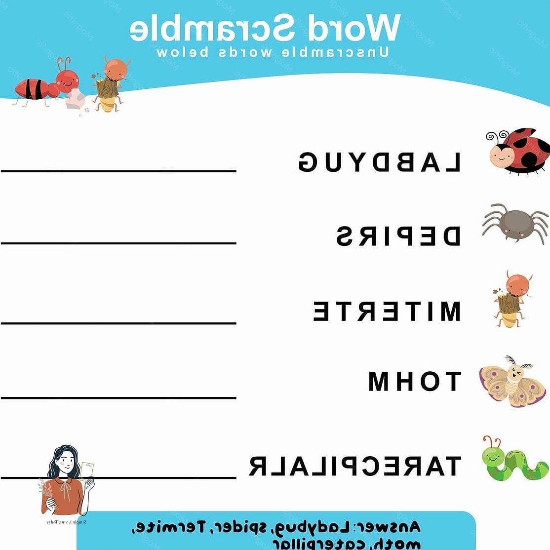 Word Scramble Sheets