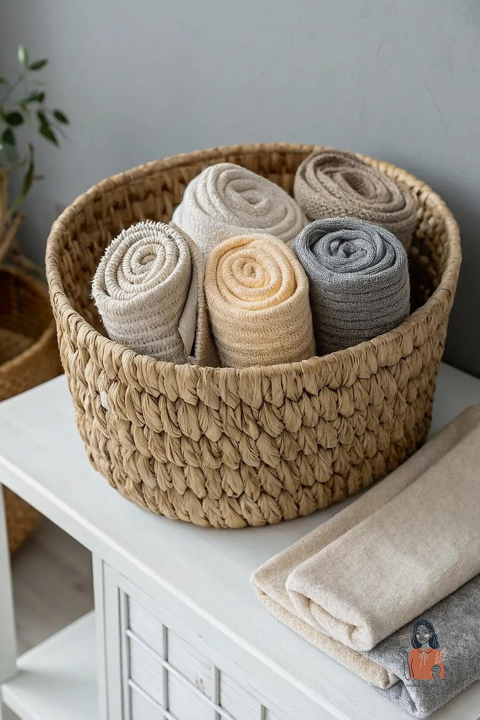 30 Genius Sock Storage That Will Change Your Life 11 Woven Baskets for a Natural Look